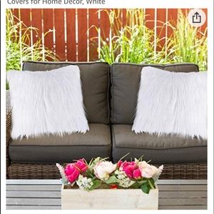 Aneco 2 pack 18X 18” fuzzy pillow cover